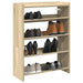 Skohylle sonoma eik 60x25x81 cm konstruert tre