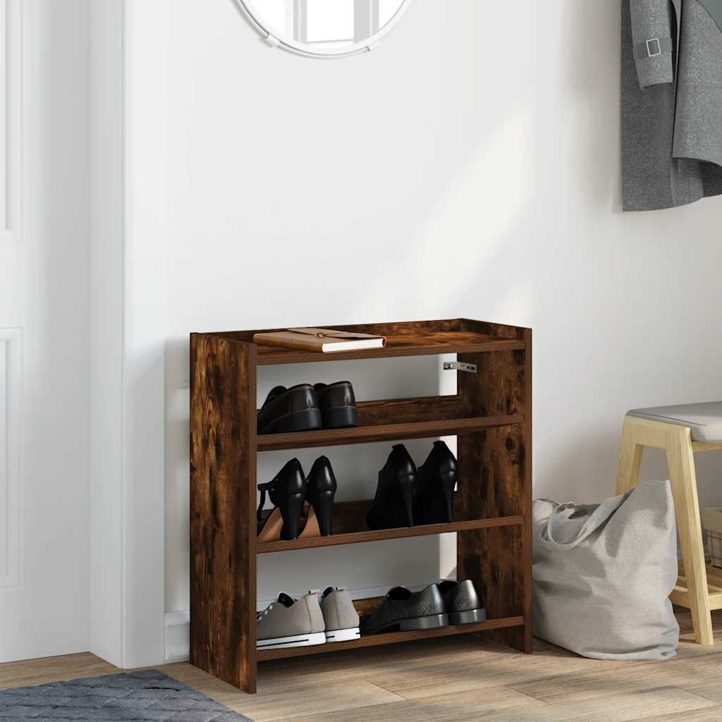 Skohylle røkt eik 60x25x62 cm konstruert tre