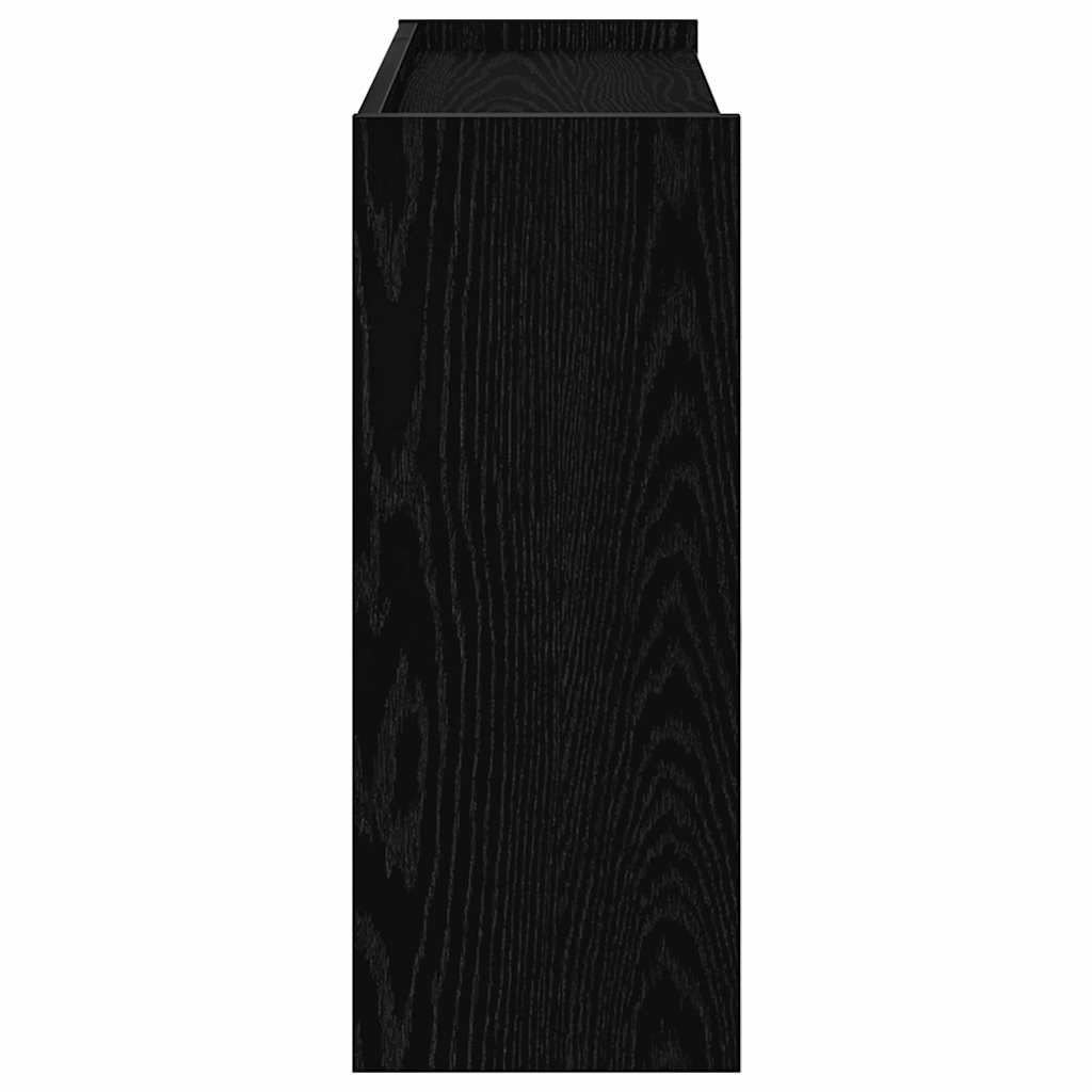 Skohylle svart 80x25x62 cm konstruert tre vidaXL