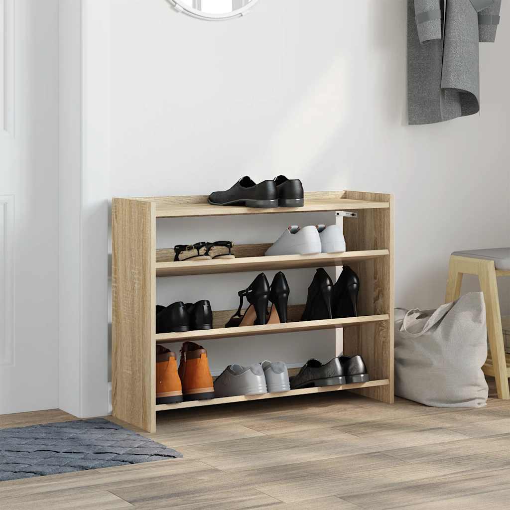 Skohylle sonoma eik 80x25x62 cm konstruert tre