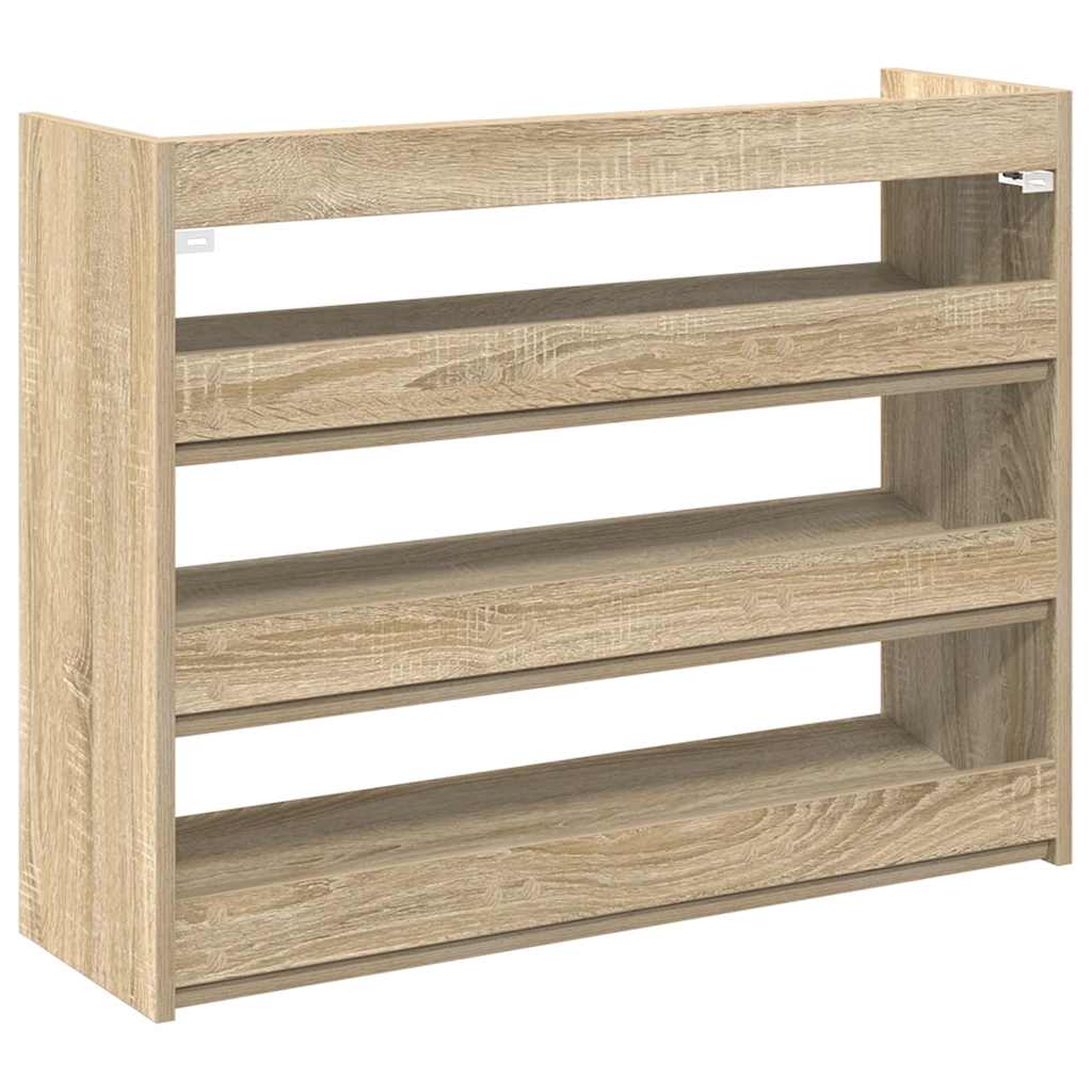 Skohylle sonoma eik 80x25x62 cm konstruert tre