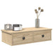 Vegghylle med skuffer sonoma eik 60x28x15 cm konstruert tre