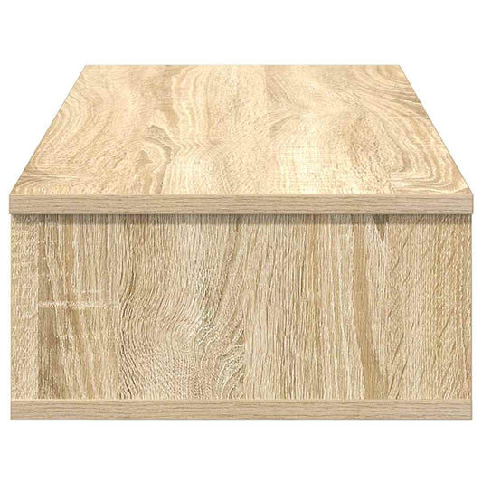 Vegghylle med skuffer sonoma eik 80x34x17 cm konstruert tre