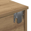 Vegghylle med skuffer artisian eik 80x31x17 cm konstruert tre