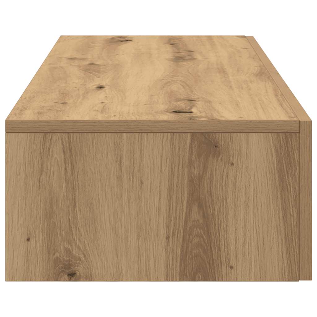 Vegghylle med skuffer artisian eik 60x26,5x15 cm konstruert tre vidaXL