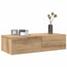 Vegghylle med skuffer artisian eik 60x26,5x15 cm konstruert tre vidaXL