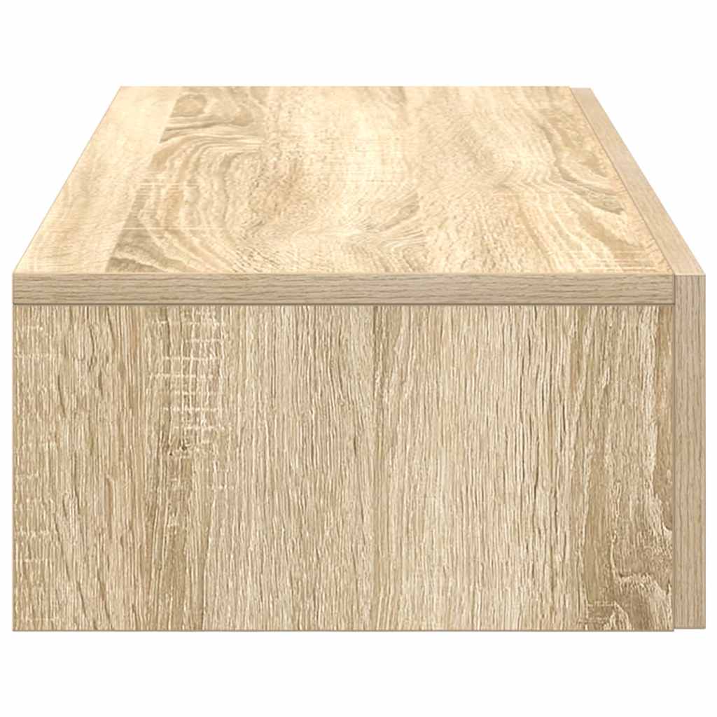 Vegghylle med skuffer sonoma eik 80x33x17 cm konstruert tre vidaXL
