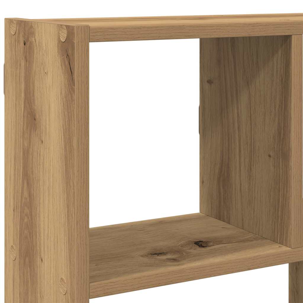 Kubeformet vegghylle 12 rom artisan eik konstruert tre