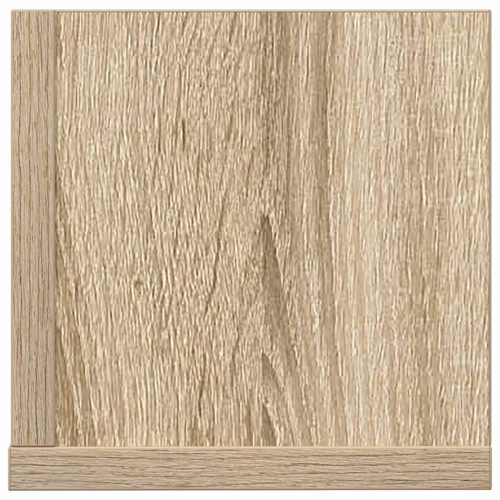 Veggskap 2 stk sonoma eik 75x16,5x16,5 cm konstruert tre vidaXL
