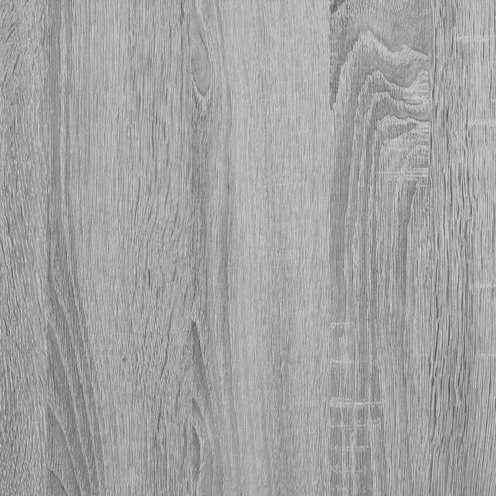 Vegghyller 2 stk grå sonoma 75x16,5x16,5 cm konstruert tre