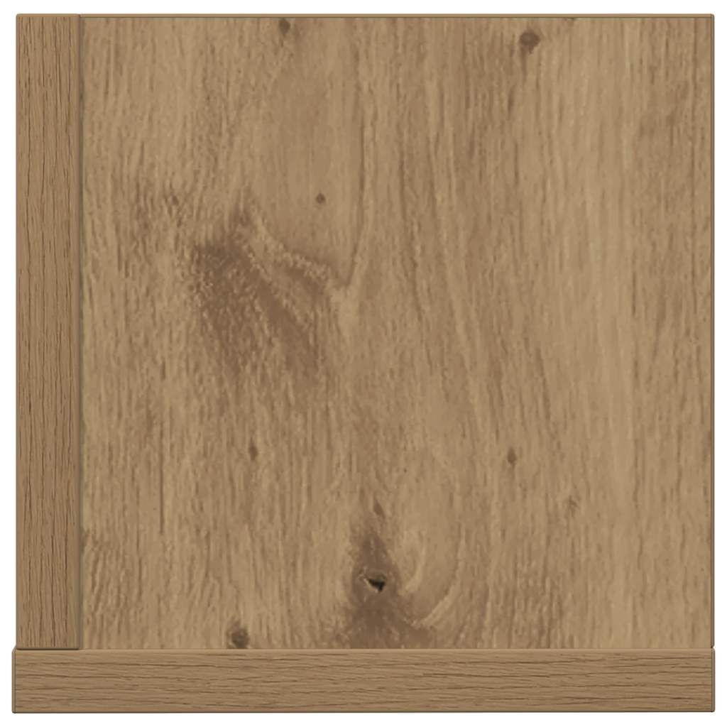 Vegghyller 2 stk artisan eik 75x16,5x16,5 cm konstruert tre