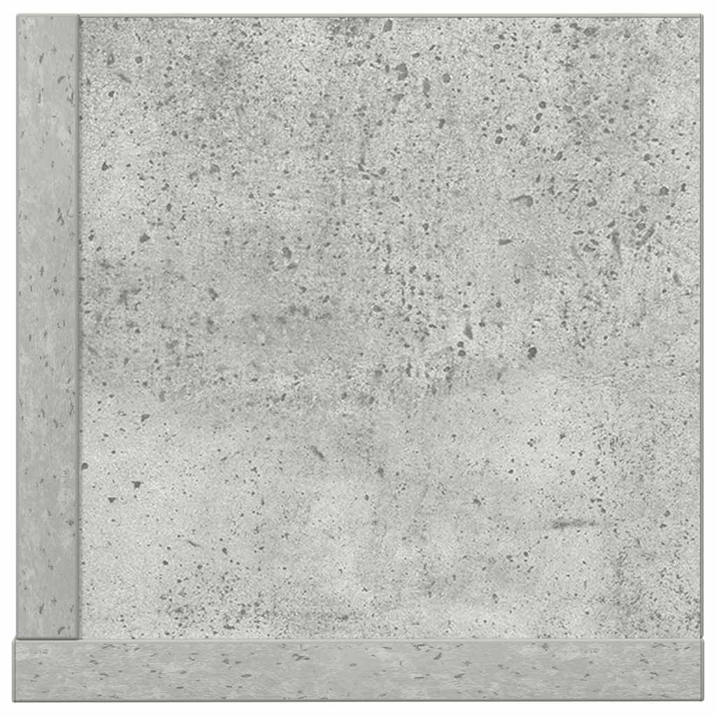Vegghyller 2 stk betonggrå 100x16,5x16,5 cm konstruert tre