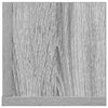 Vegghyller 2 stk grå sonoma 100x16,5x16,5 cm konstruert tre