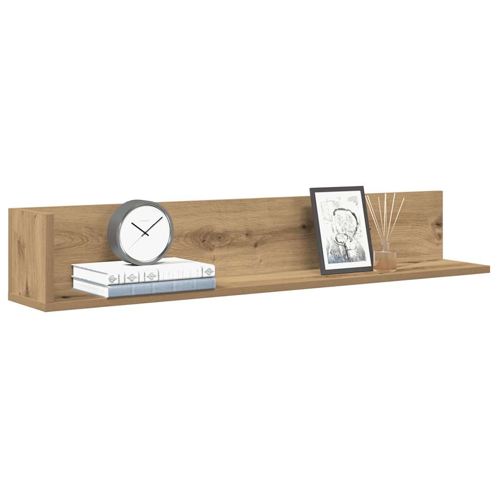 Vegghyller 2 stk artisan eik 100x16,5x16,5 cm konstruert tre