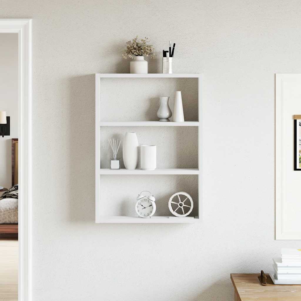 Vegghylle hvit 43x9x60 cm konstruert tre vidaXL