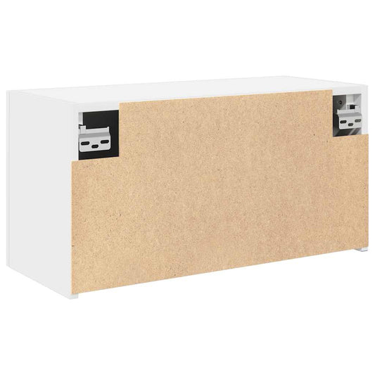 Veggskap til baderom hvit 60x25x30 cm konstruert tre
