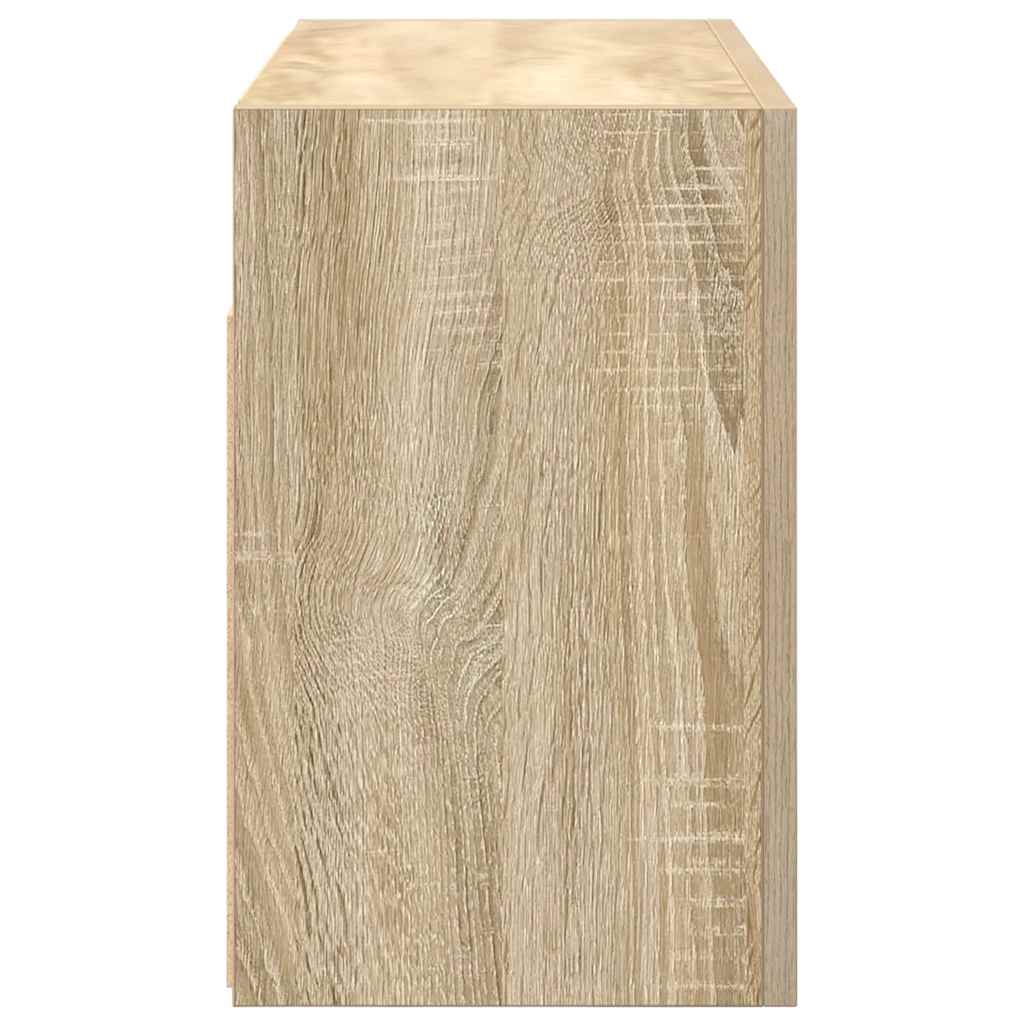 Veggskap til baderom sonoma eik 60x25x40 cm konstruert tre
