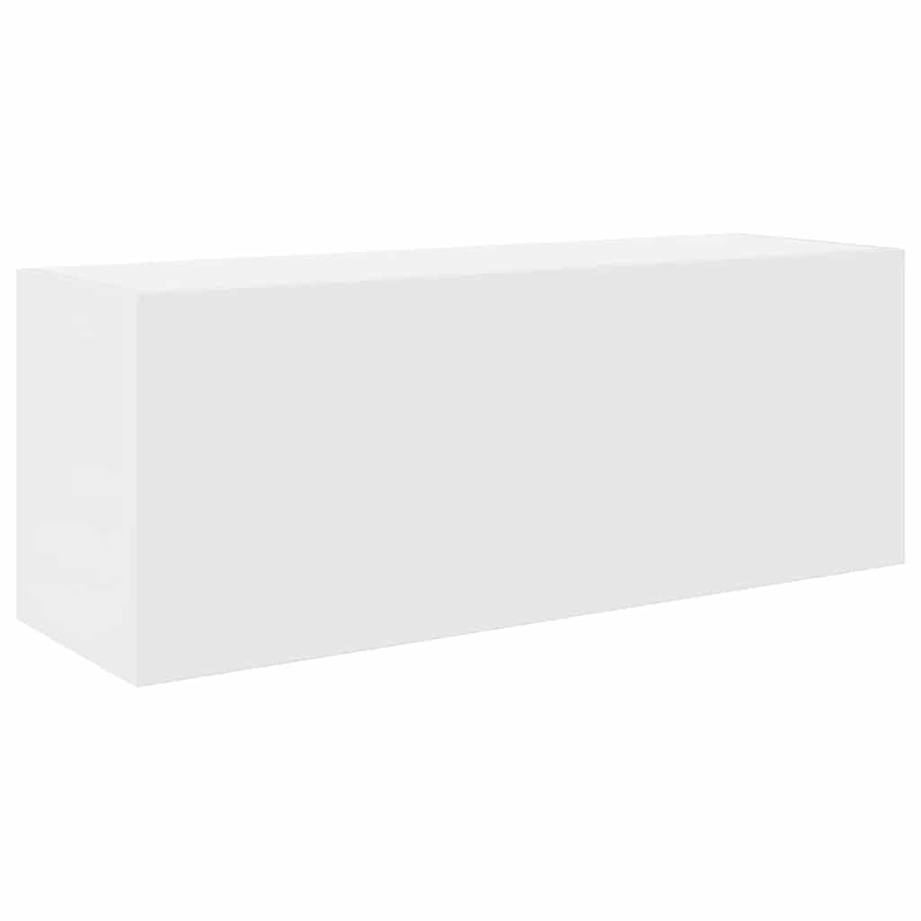 Veggskap til baderom hvit 80x25x30 cm konstruert tre