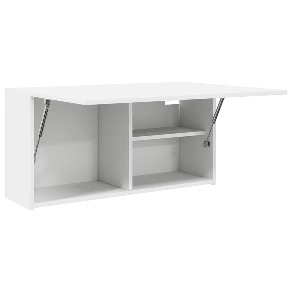 Veggskap til baderom hvit 80x25x40 cm konstruert tre vidaXL