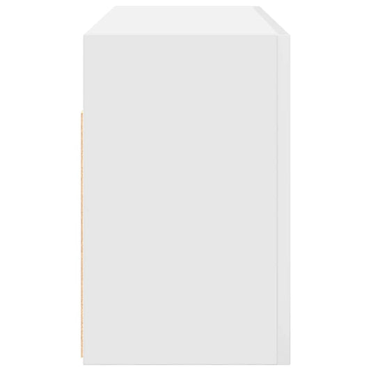 Veggskap til baderom hvit 80x25x40 cm konstruert tre vidaXL