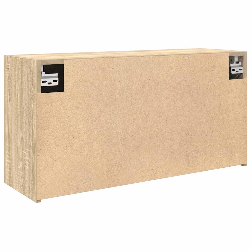 Veggskap til baderom sonoma eik 80x25x40 cm konstruert tre