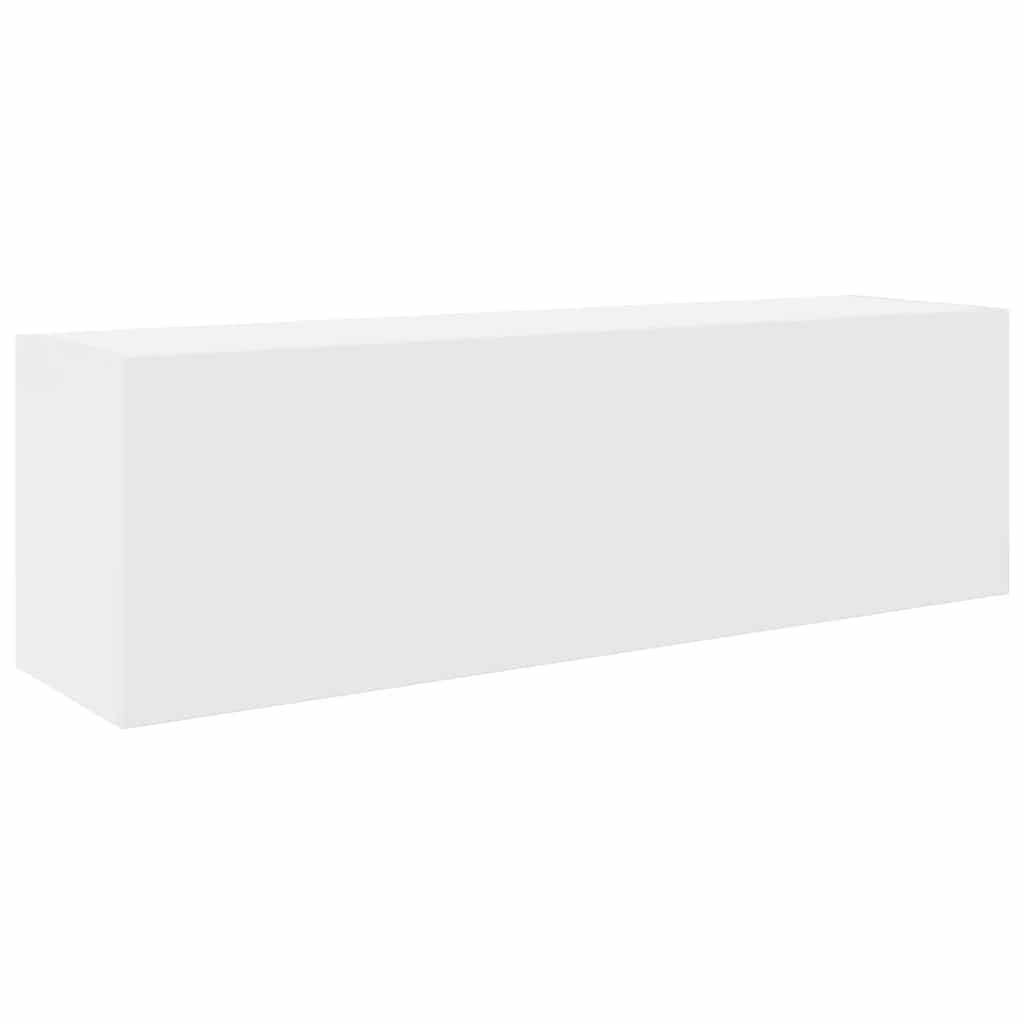 Veggskap til baderom hvit 100x25x30 cm konstruert tre vidaXL