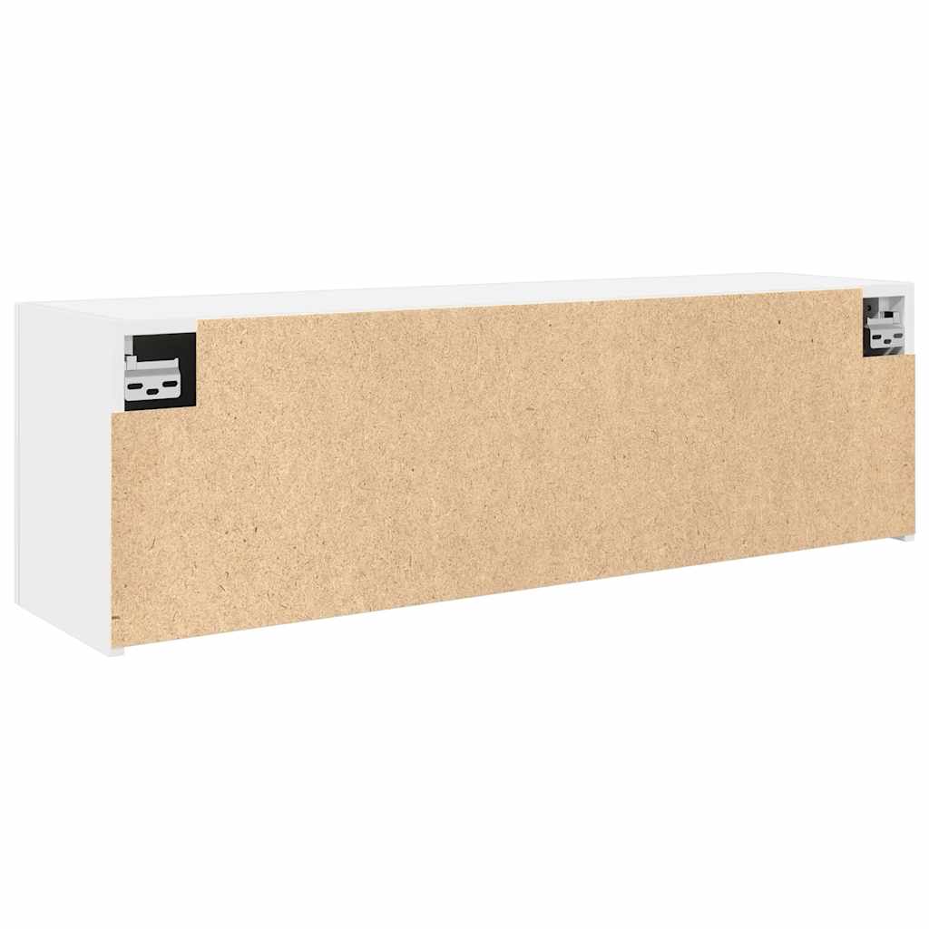 Veggskap til baderom hvit 100x25x30 cm konstruert tre vidaXL
