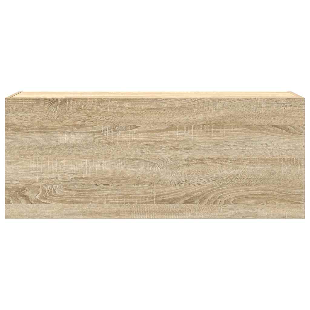 Veggskap til baderom sonoma eik 100x25x40 cm konstruert tre