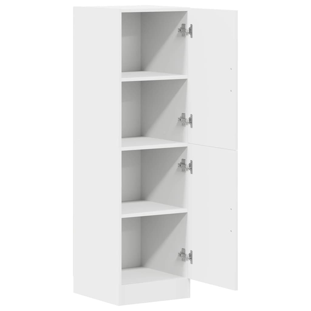 Kjøkkenskap hvit 38x41,5x131,5 cm konstruert tre