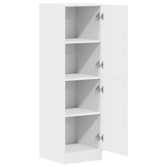 Kjøkkenskap hvit 38x41,5x131,5 cm konstruert tre