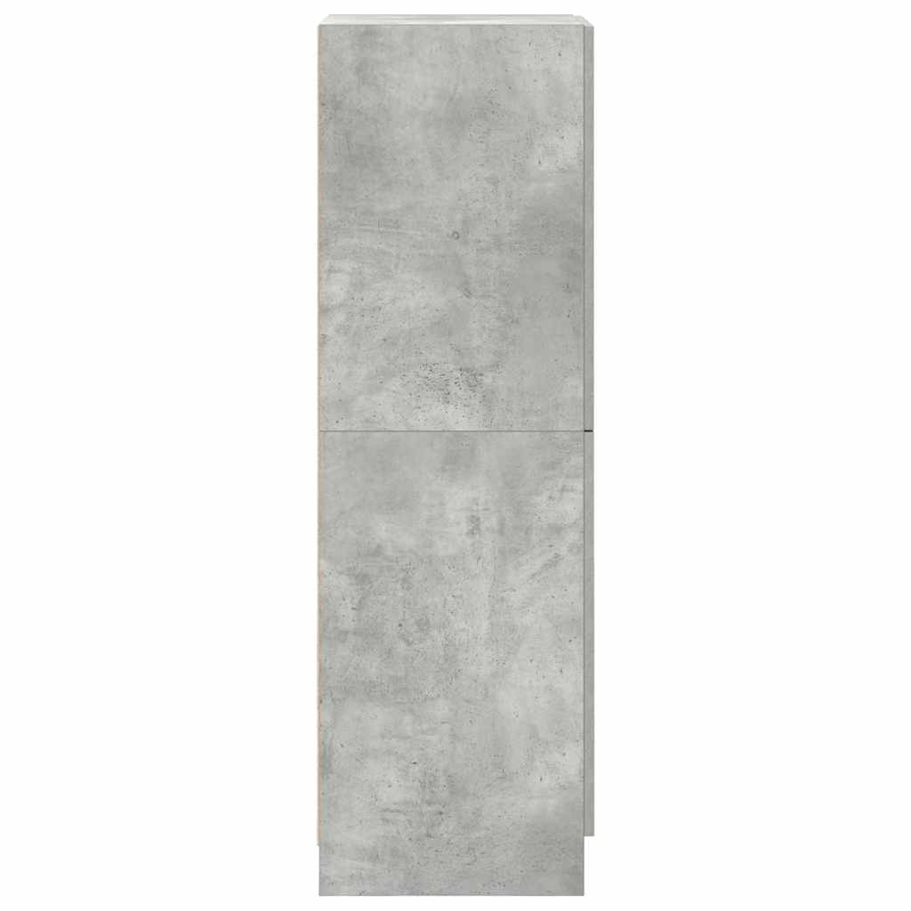 Kjøkkenskap betonggrå 38x41,5x131,5 cm konstruert tre