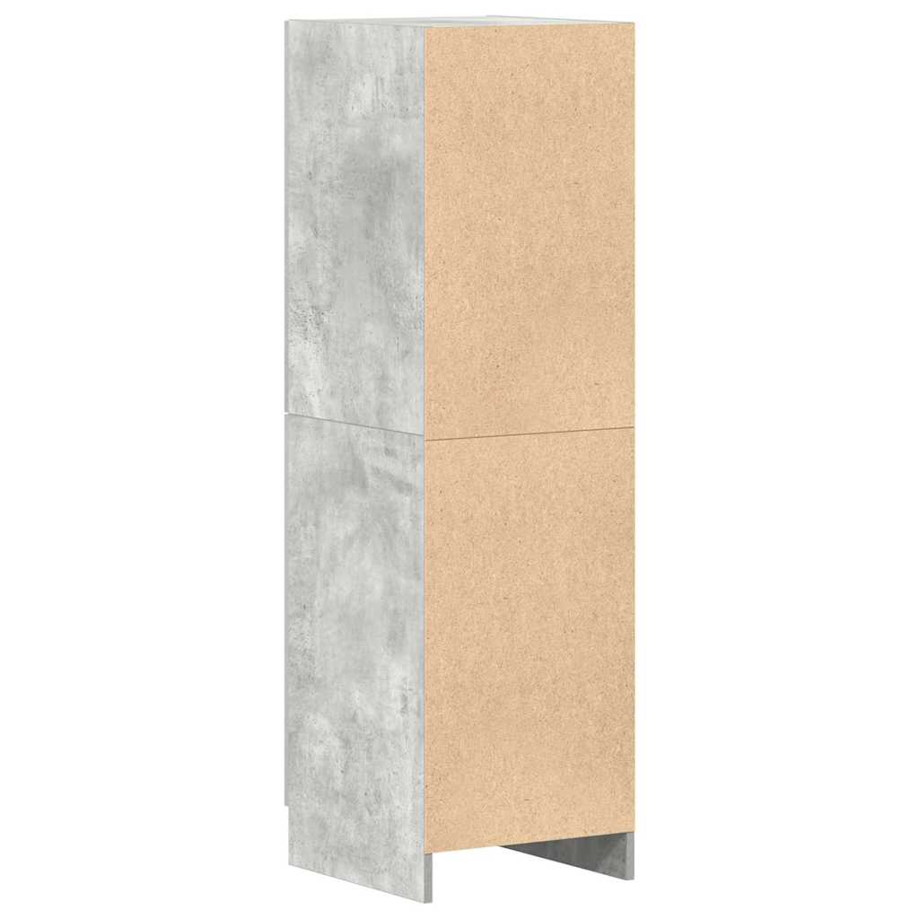 Kjøkkenskap betonggrå 38x41,5x131,5 cm konstruert tre
