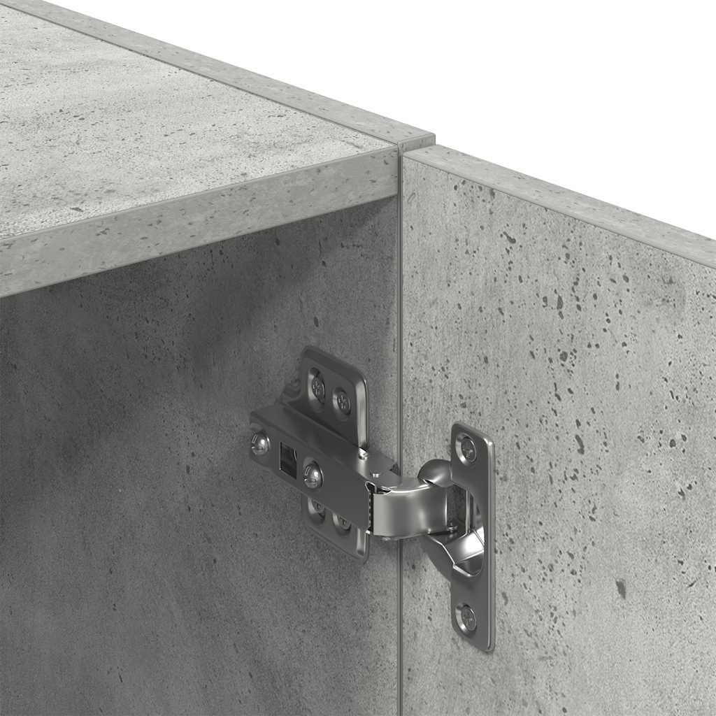 Kjøkkenskap betonggrå 38x41,5x131,5 cm konstruert tre