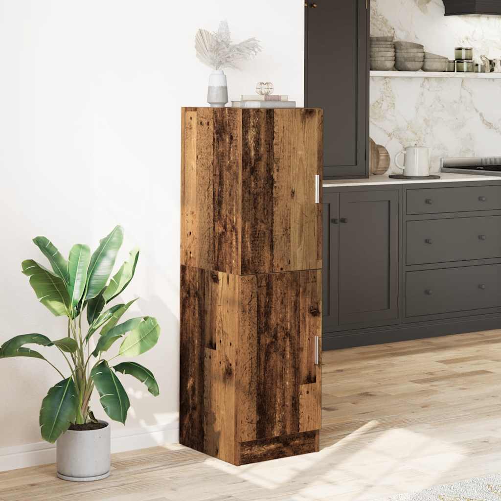 Kjøkkenskap gammelt tre 38x41,5x131,5 cm konstruert tre