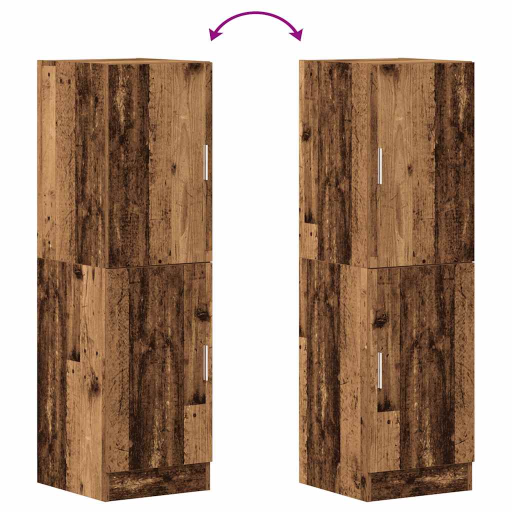 Kjøkkenskap gammelt tre 38x41,5x131,5 cm konstruert tre