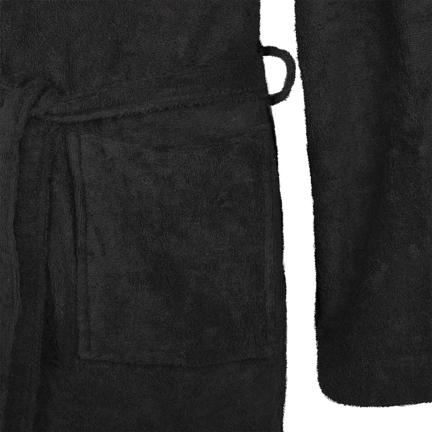 Badekåpe KINN Svart M Bomull vidaXL