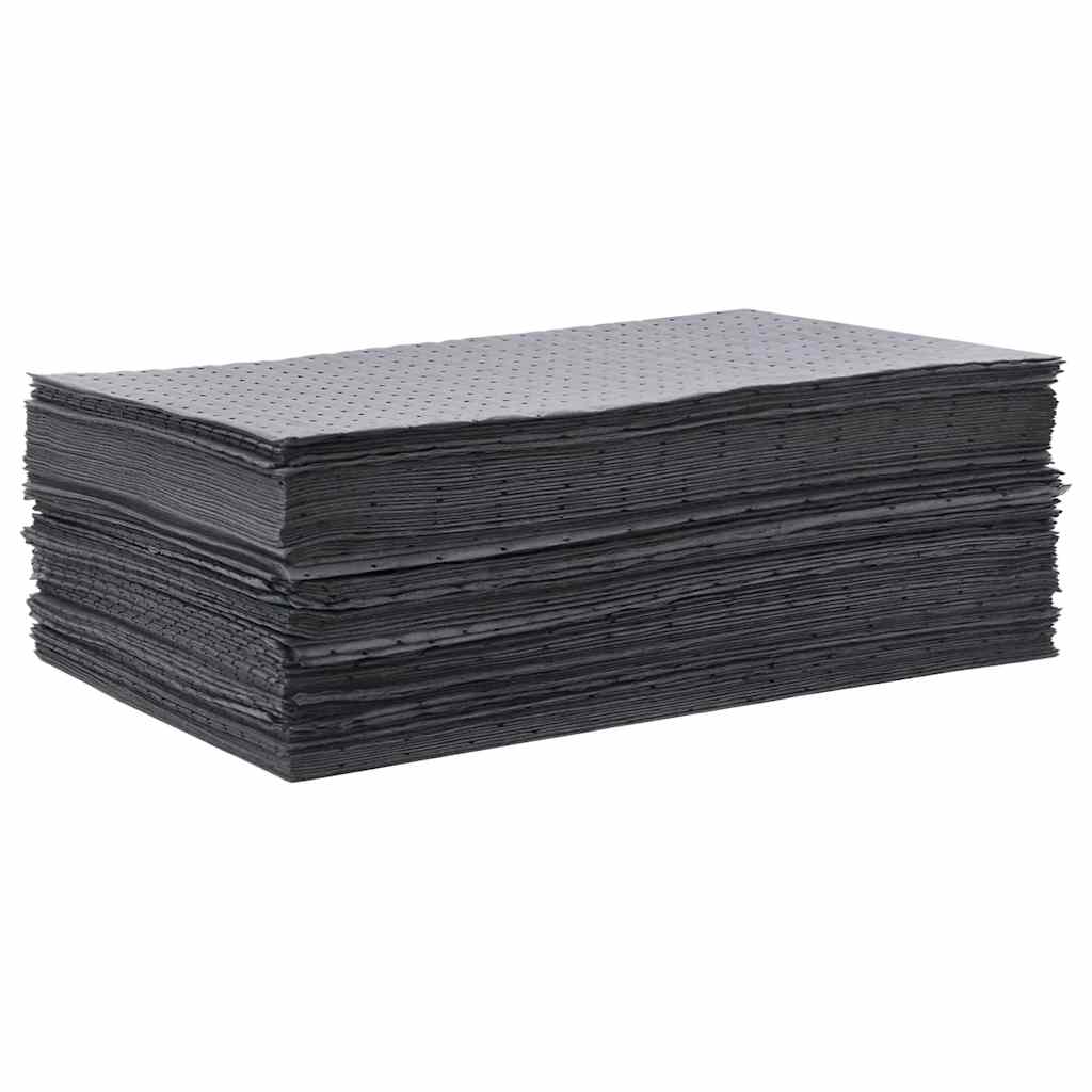 Oljeabsorberende pads 100 stk grå 40x50 cm