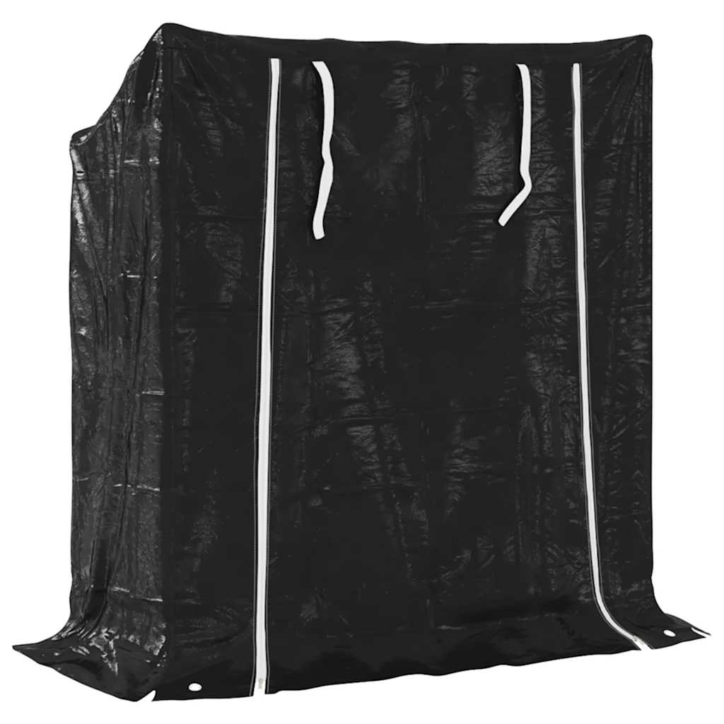 Vedstativ med ståltråd 100,5x40,5x110,5 cm galvanisert stål