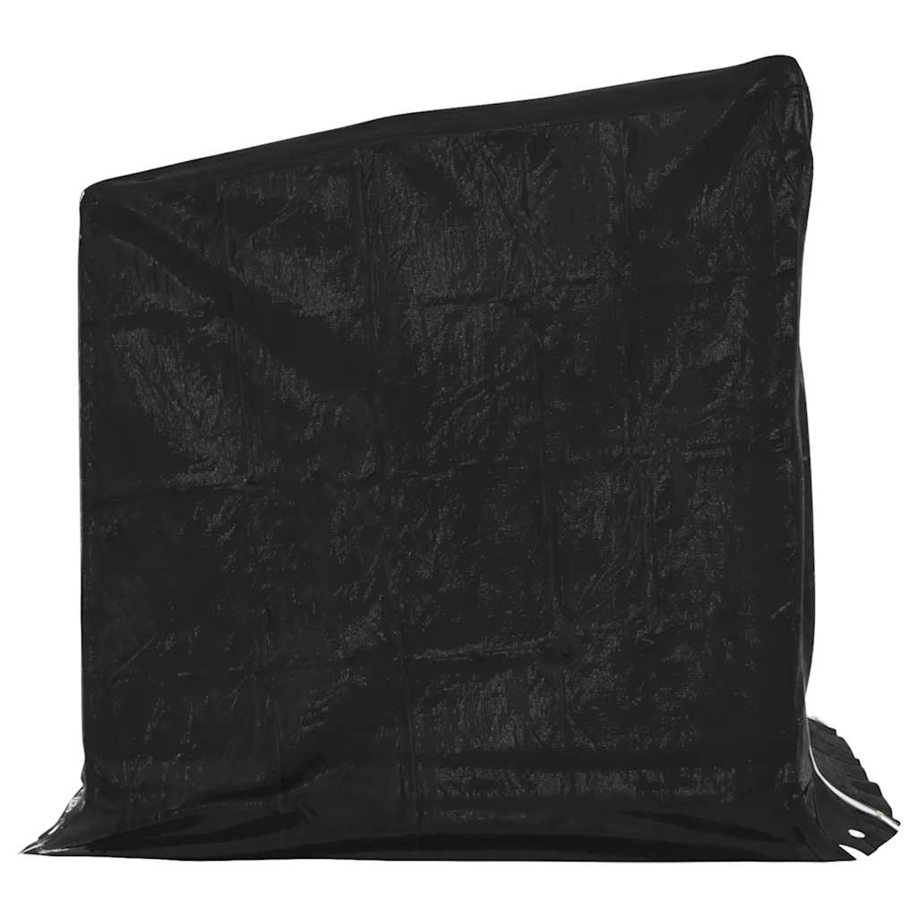 Vedstativ med regntrekk 100,5x80,5x110,5 cm galvanisert stål