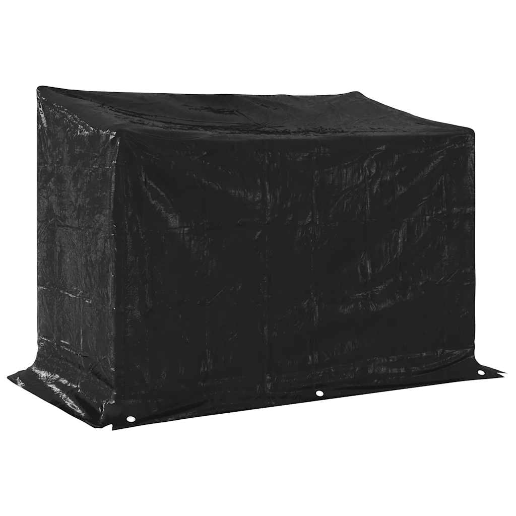 Vedstativ med regntrekk 151x80,5x110,5 cm galvanisert stål