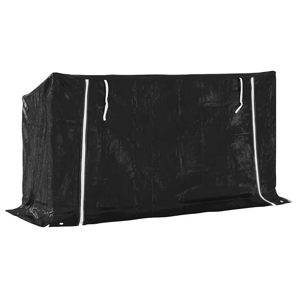 Vedstativ med regntrekk 200,5x60,5x110,5 cm galvanisert stål vidaXL