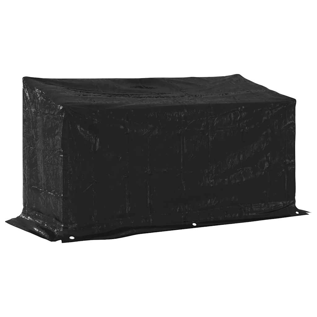 Vedstativ med regntrekk 200,5x80,5x110,5 cm galvanisert stål vidaXL