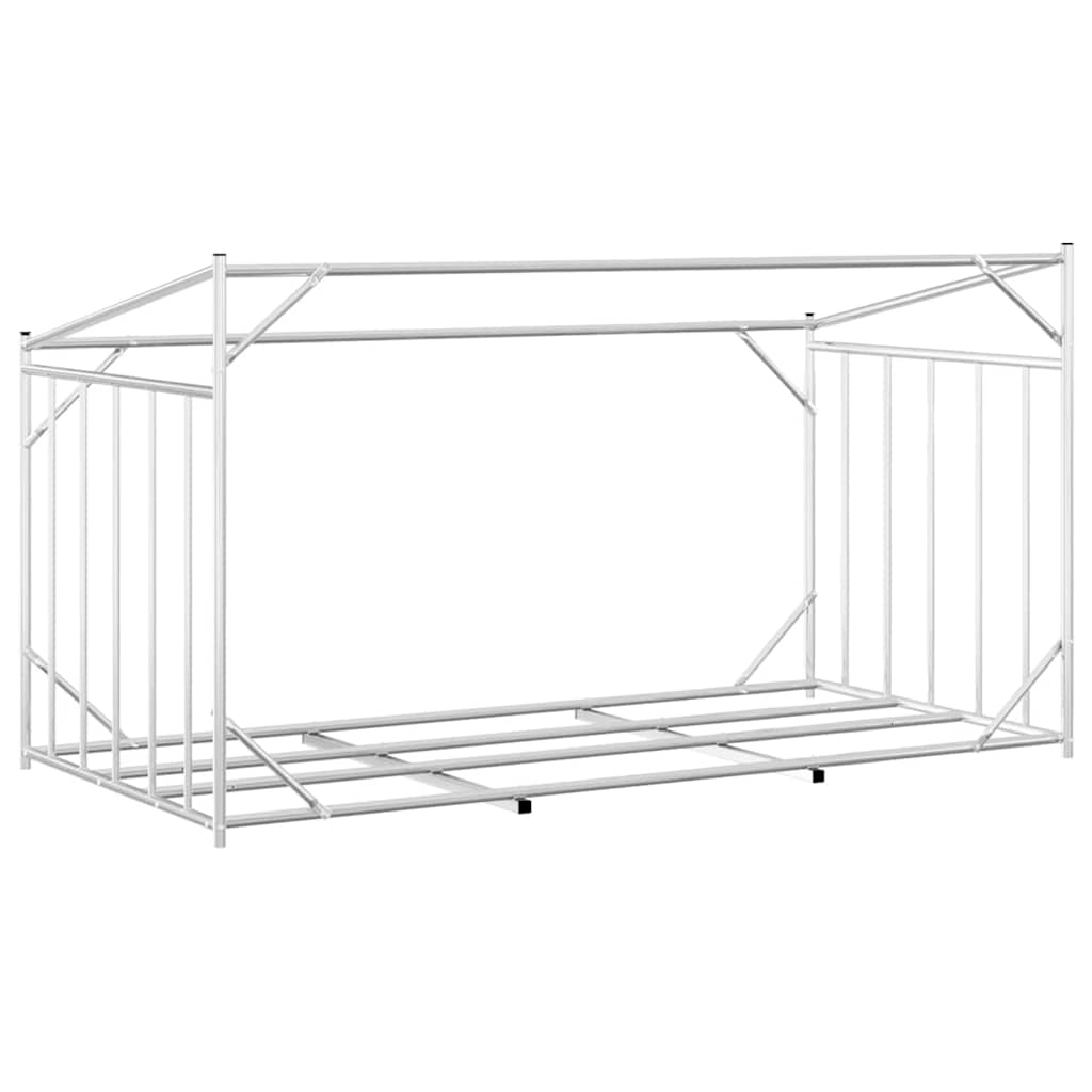 Vedstativ med regntrekk 200,5x100,5x110,5 cm galvanisert stål
