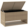 Uteputeboks beige 100x55x55,5 cm polyrotting