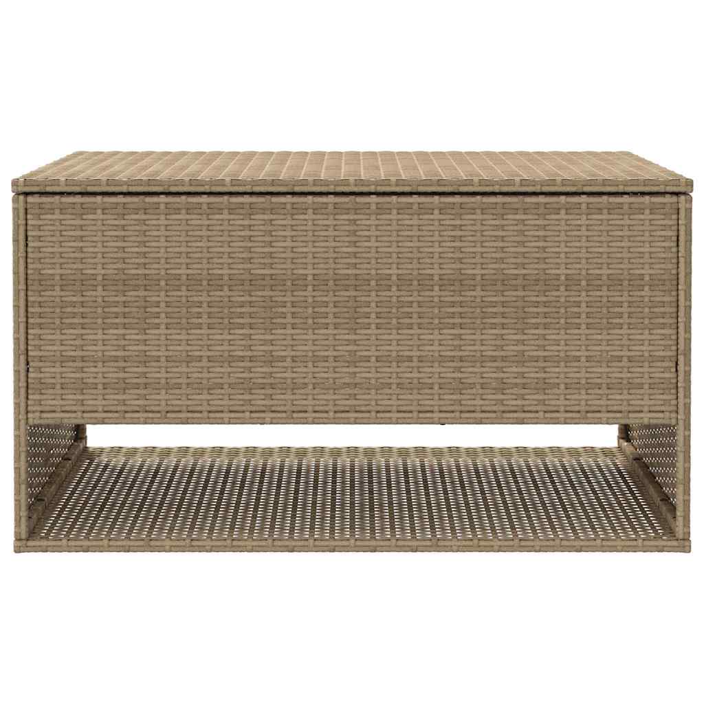 Uteputeboks beige 100x55x55,5 cm polyrotting