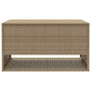 Uteputeboks beige 100x55x55,5 cm polyrotting