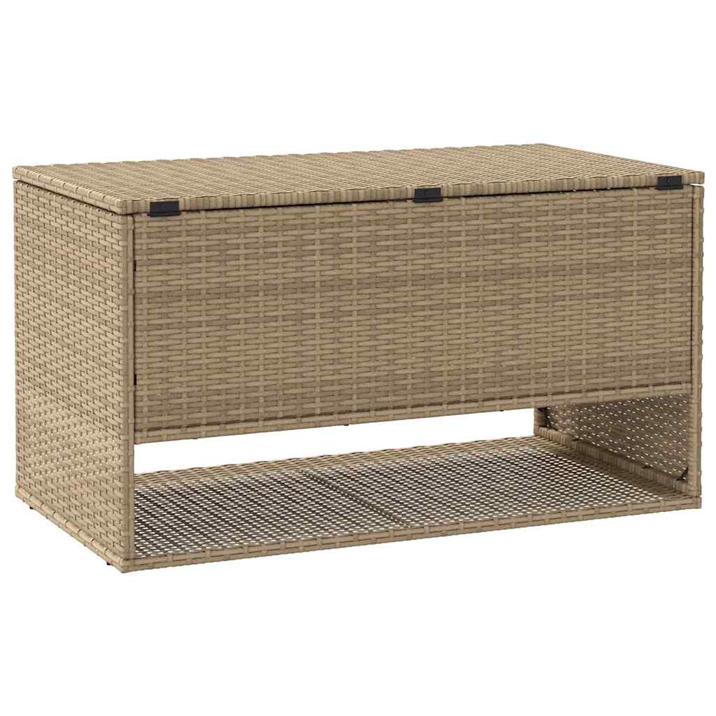 Uteputeboks beige 100x55x55,5 cm polyrotting