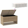 Uteputeboks beige 100x55x55,5 cm polyrotting