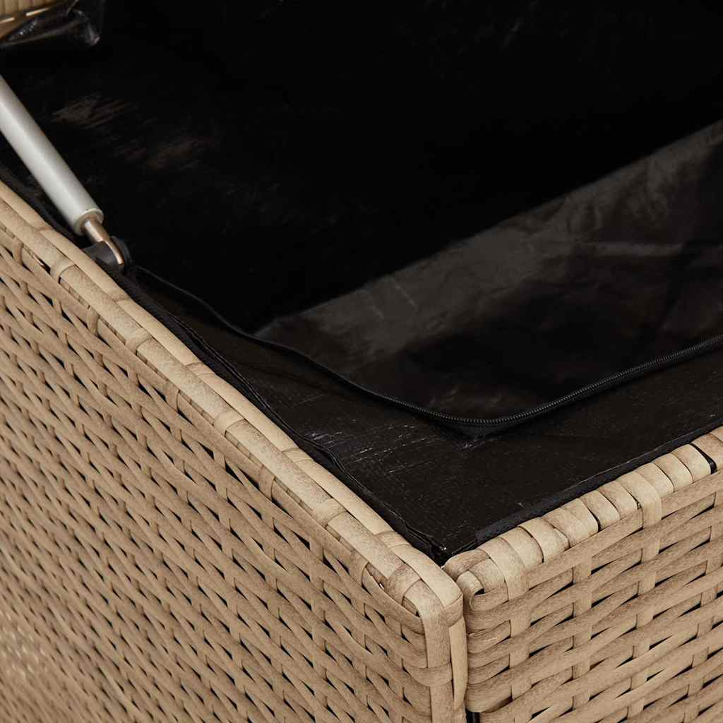 Uteputeboks beige 100x55x55,5 cm polyrotting