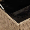 Uteputeboks beige 100x55x55,5 cm polyrotting
